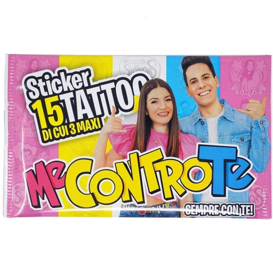 Me Contro Te 15 Tatuaggi 1 BUSTINA Sticker TEMPORANEI Bambini Tattoo Lui E SOFI