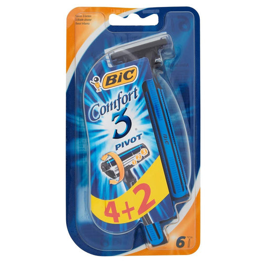 BIC RASOIO COMFORT 3 LAME BLISTER 4+2 PZ OMAGGIO