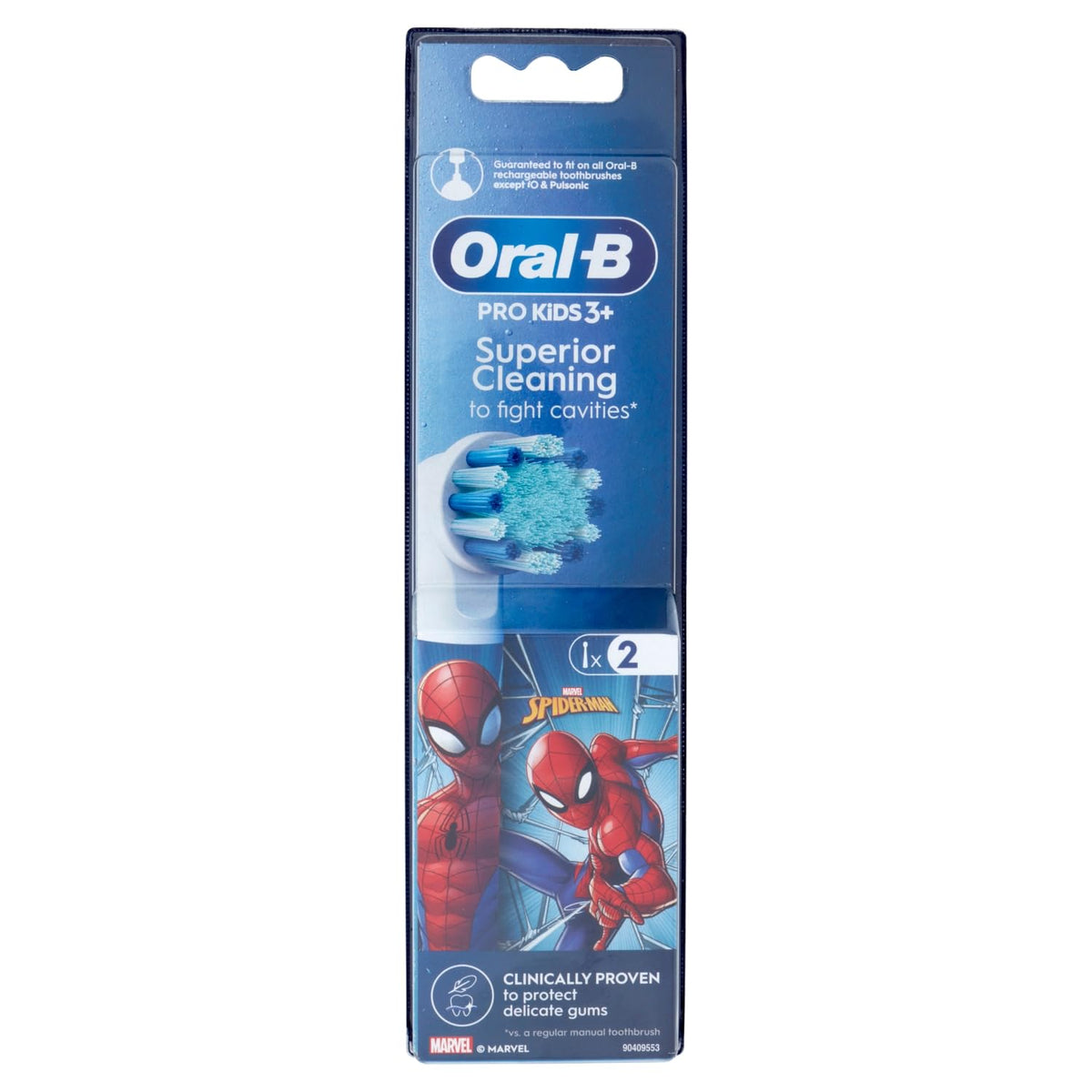 Oral-B Set di 2 testine di ricambio per spazzolino elettrico Marvel Spider-Man