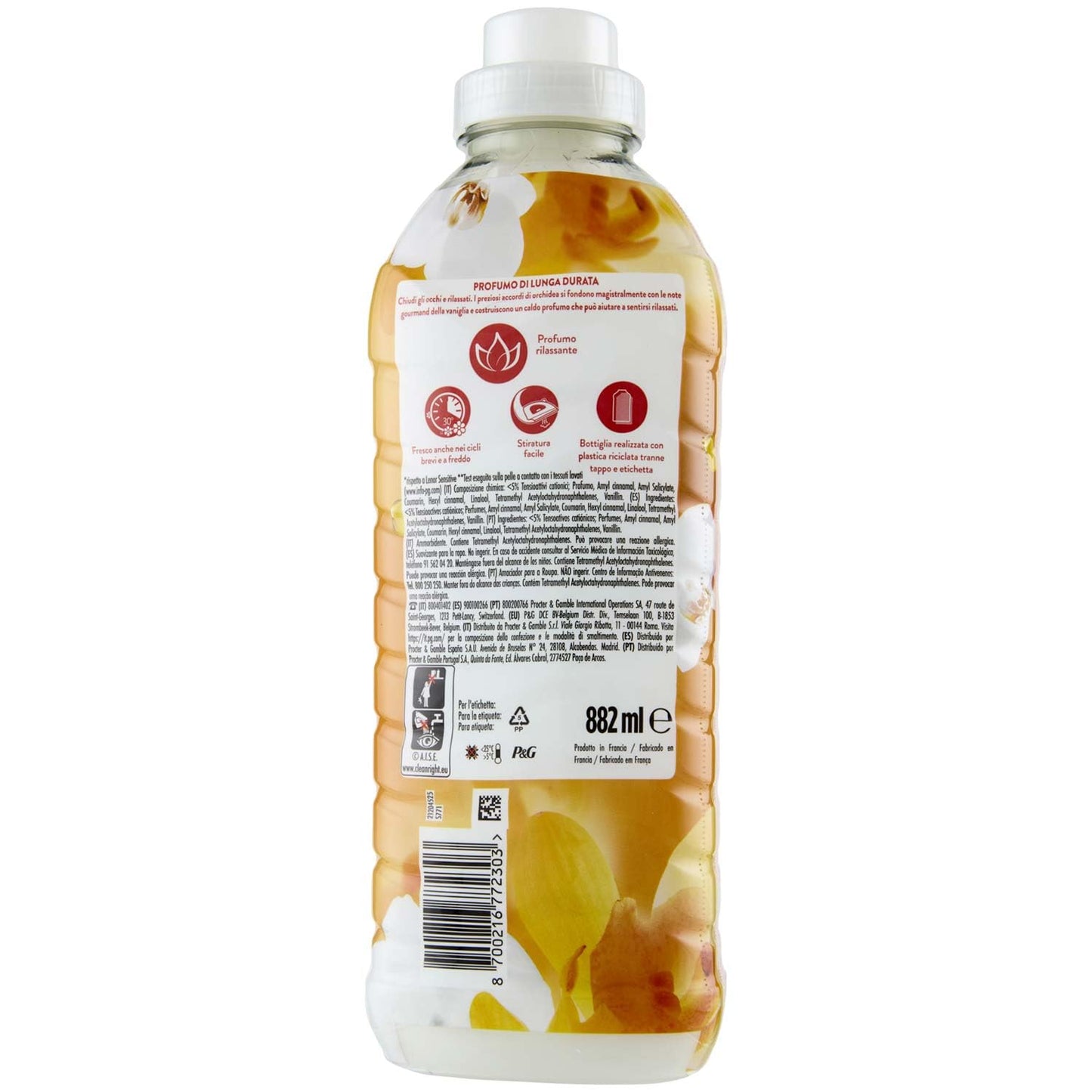 Lenor Ammorbidente Concentrato Oro&Fiori 42 Lavaggi - 882ml, 882ml
