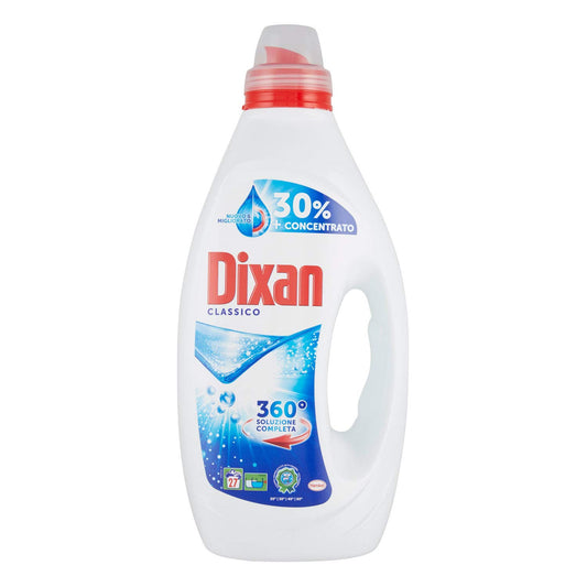 Dixan Detersivo Lavatrice Liquido Contro le Macchie più Ostinate, 27 Lavaggi, 1.350L