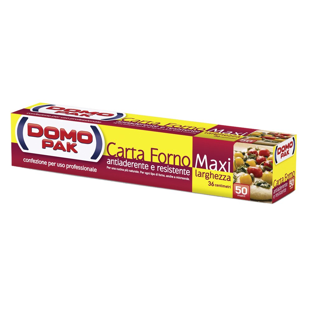 Domo Pak Carta Forno Maxi Larghezza Antiaderente e Resistente, 50 m