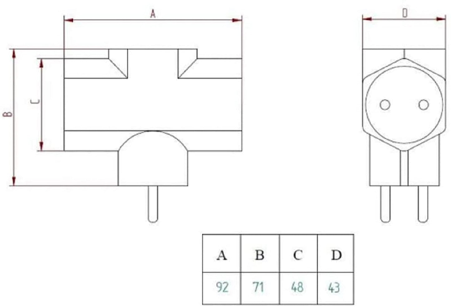 FANTON 82260 - ADATT.SP.16A SCK - 3 SCK BI