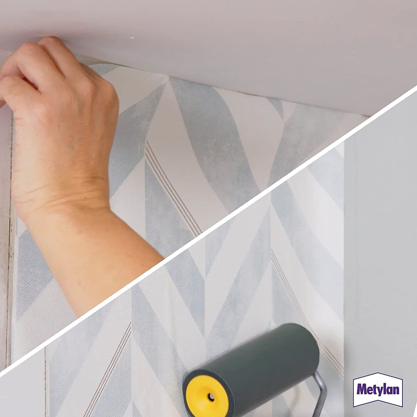 Metylan Instant, Adesivo in Polvere per Parati in TNT e Carta da Parati, Rapida Preparazione, Potente, Riposizionabile, Colla da parati facile da applicare, Resa 22 Mq con una Confezione, 200g