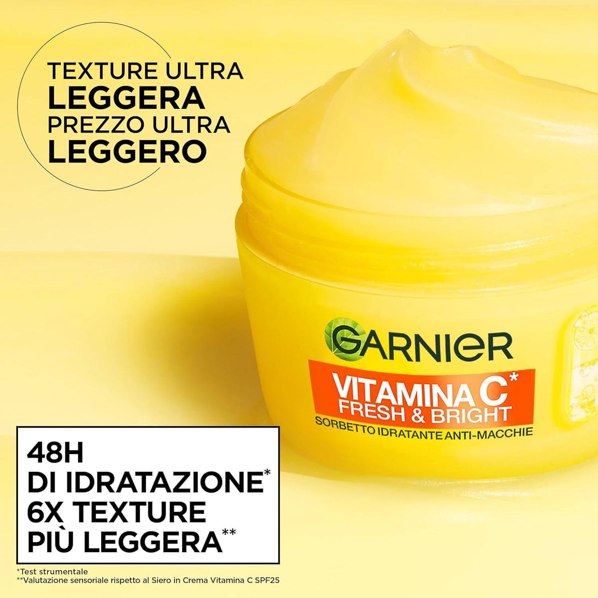 Garnier Vitamina C Fresh e Bright Crema Sorbetto Idratante Anti-Macchie, 85 ml, con Niacinamide, Texture Ultra-Leggera (6)