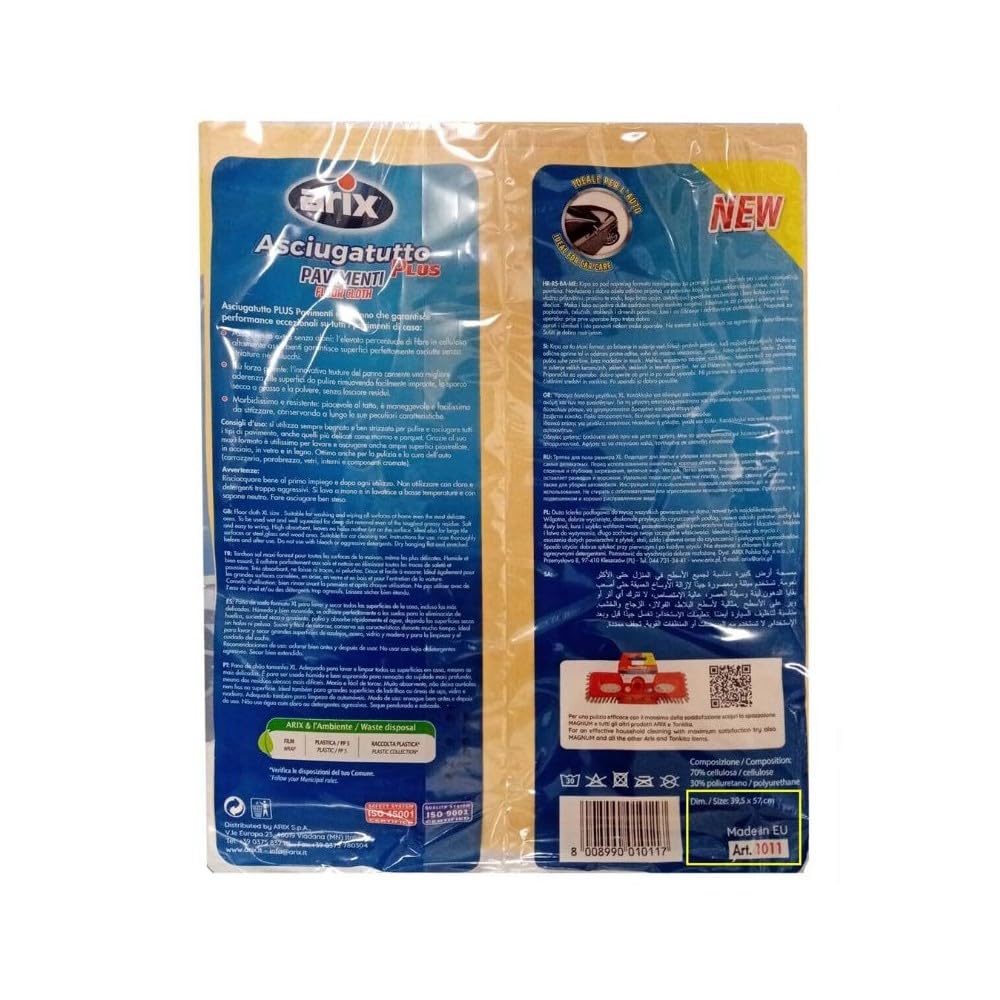 ARIX, spugna e panni ideali per adulti unisex