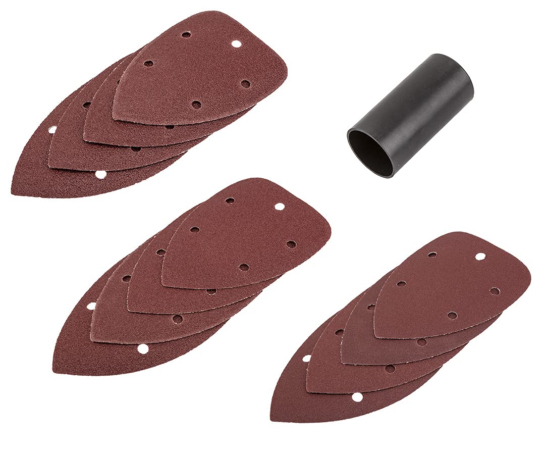 Levigatrice Triangolare Palmare Suola Con Velcro, Adattatore Per Aspirazione, Impugnatura Ergonomica Con Softgrip.