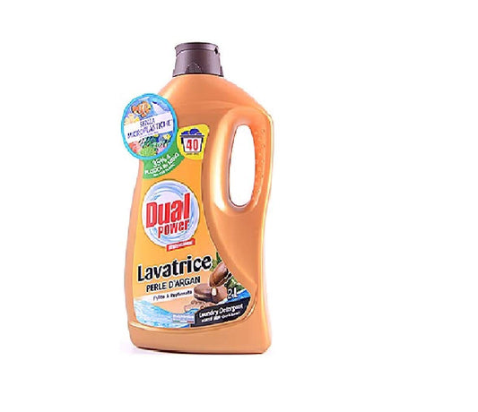 DUAL POWER detersivo Lavatrice Perle ARGAN 2lt 40 lavaggi