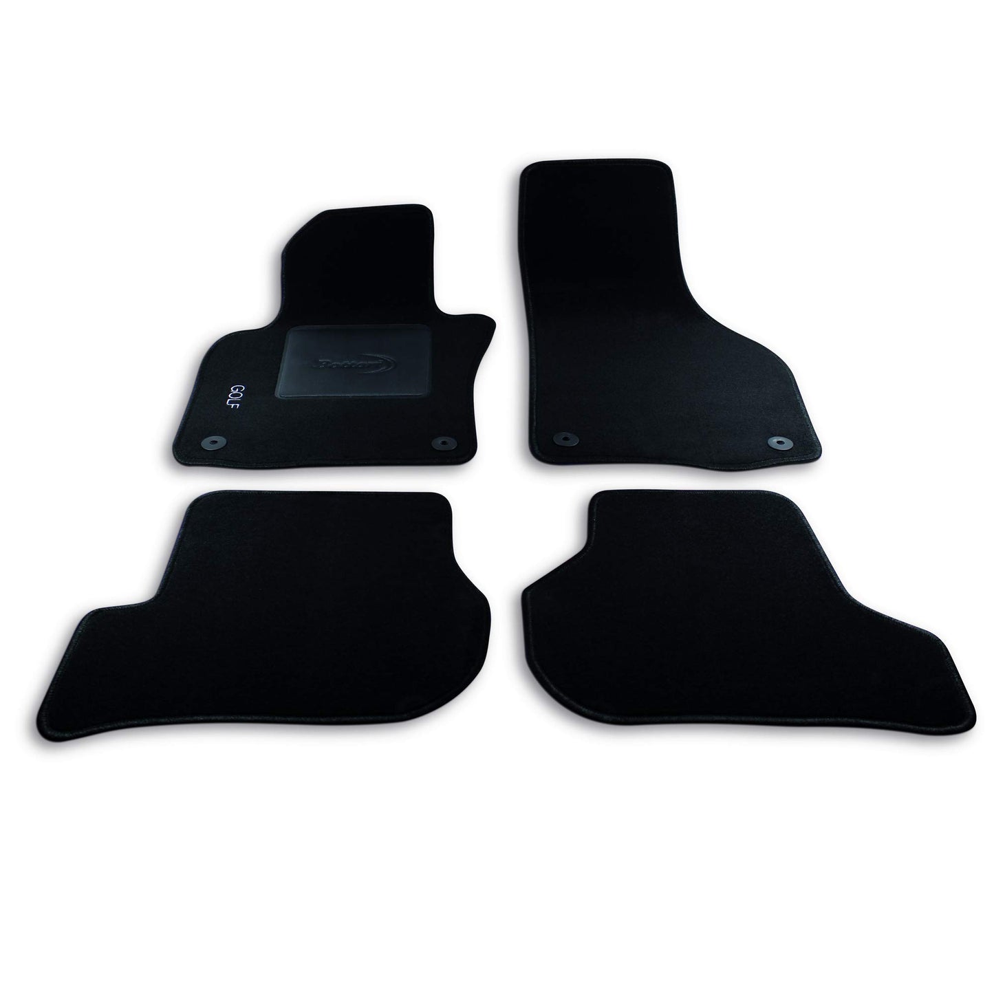 Bottari 39101 Set Tappeti Auto su Misura in Moquette per Modello Golf produzione dal 2008 al 2013 , Nero, 4 Pezzi