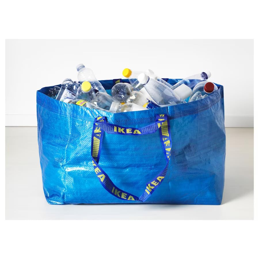 Ikea 5 x FRAKTA Borsa portatutto grande blu 71 litri