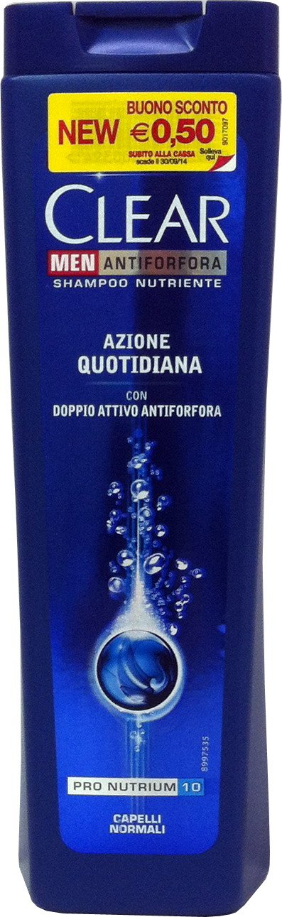 12 x CLEAR Men Shampoo Azione Quotidiana 250 Ml