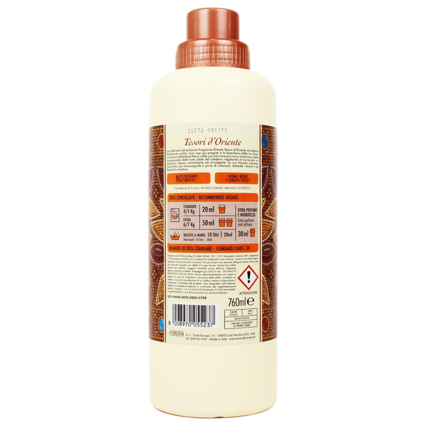 TESORI D'ORIENTE SET AMMORBIDENTE: Hammam - Persian Dream - Byzantium - Ayurveda 760 ml