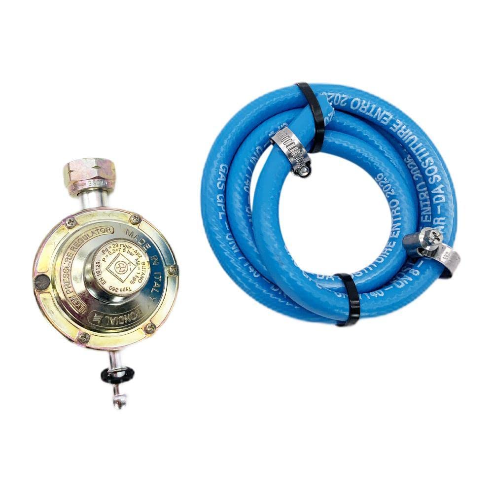 Koncreto Kit 3Pz Per Stufa A Gas Infrarossi: 1 Regolatore Gpl+1 Tubo +2 Fascette