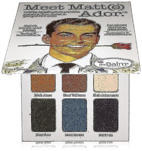 theBalm Meet Matte Ador Matte Palette di ombretti, confezione da 1 (1 x 21,6 g)