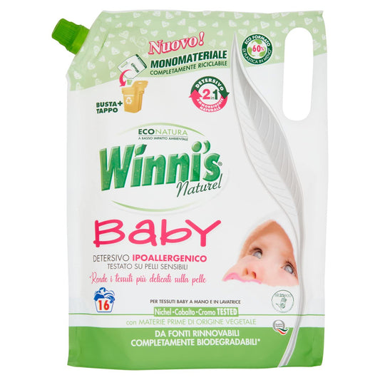 WINNI'S LIQUIDO LAVATRICE BABY 2 IN 1 ECO RICARICA 800ML