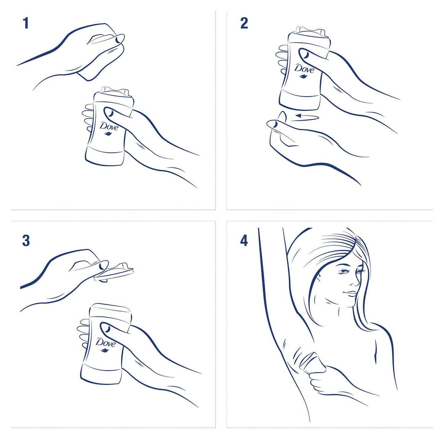 Dove Confezione da 6 deodoranti originali antitraspiranti, confezione da 40 ml, essenziali per la toelettatura e l'igiene del corpo per uomini e donne