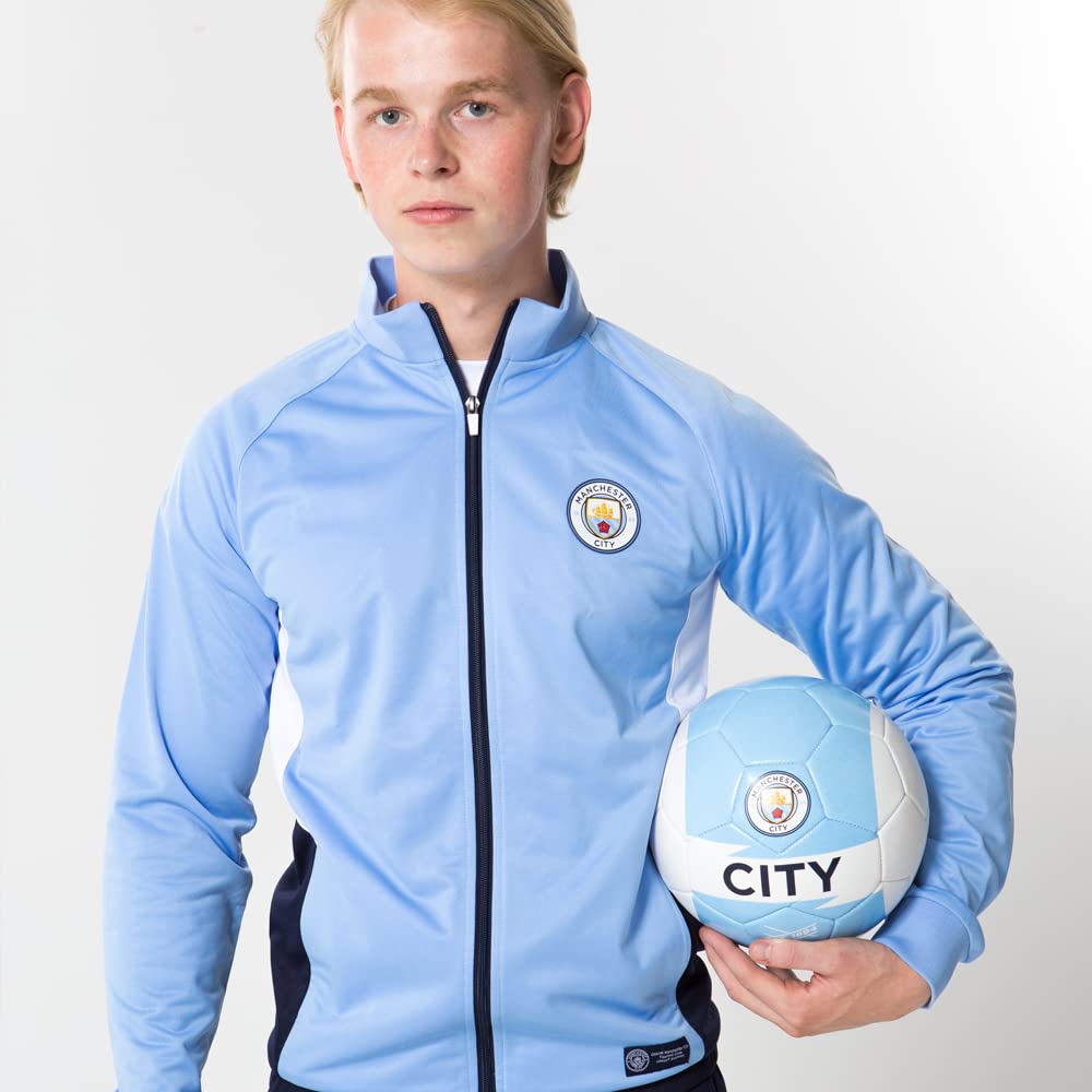 Manchester City - Palla da calcio con linee, taglia 5