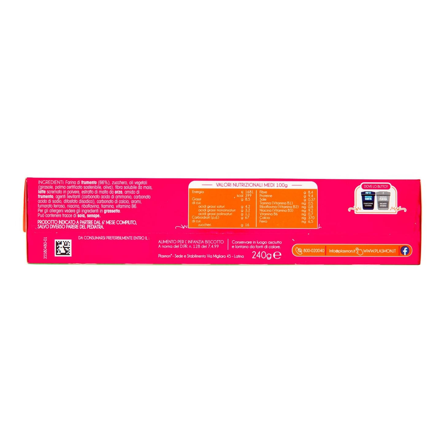 Plasmon Biscotti dei Bambini, 240g