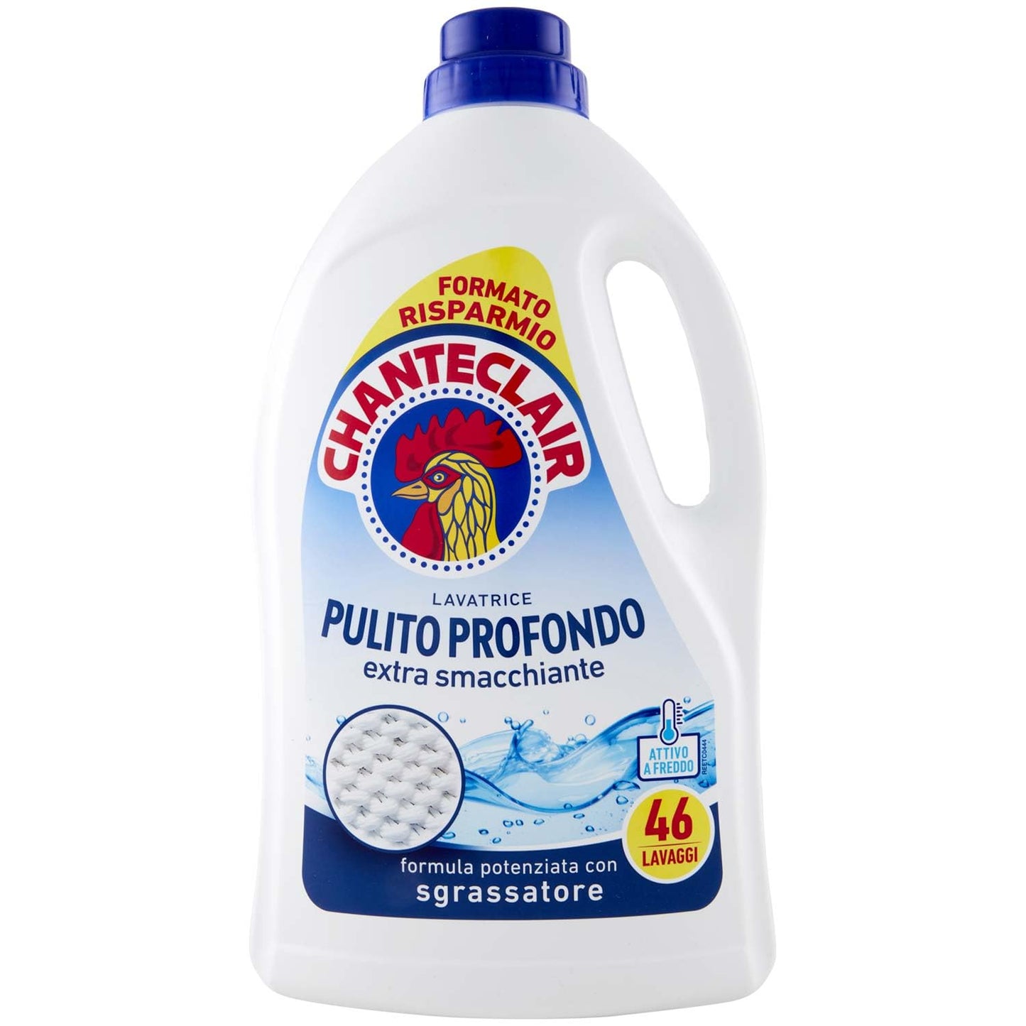 Chanteclair Detersivo Lavatrice Liquido Pulito Profondo 46 Lavaggi 2070ml, 2070ml