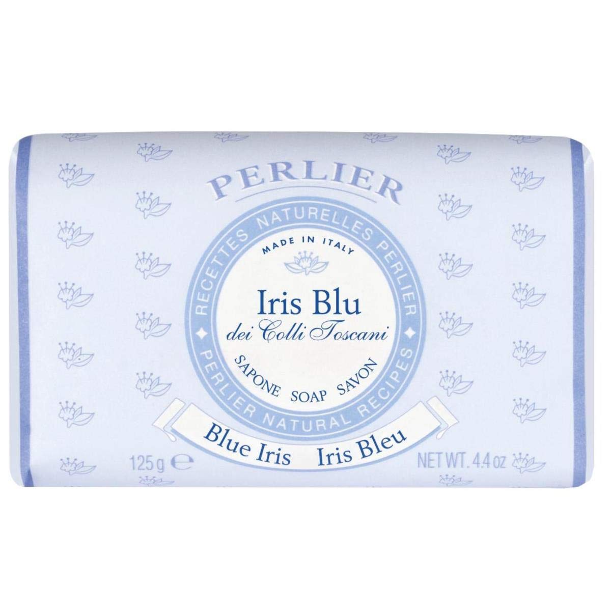 Perlier: Iris Blu Blue Iris Scented Soap * 4.4 Ounce (125gr) Packages * [ Italian Import ] by Perlier