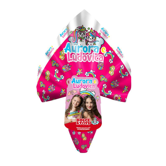 UOVO DI PASQUA 2025 Più Buono linea Dolce e Toys (AURORA E LUDOVICA) 250g MAXI FORMATO)