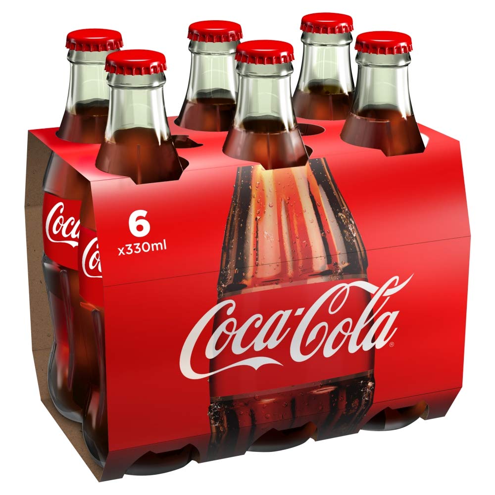 Coca-Cola Bottiglia di vetro, 6 x 330 ml