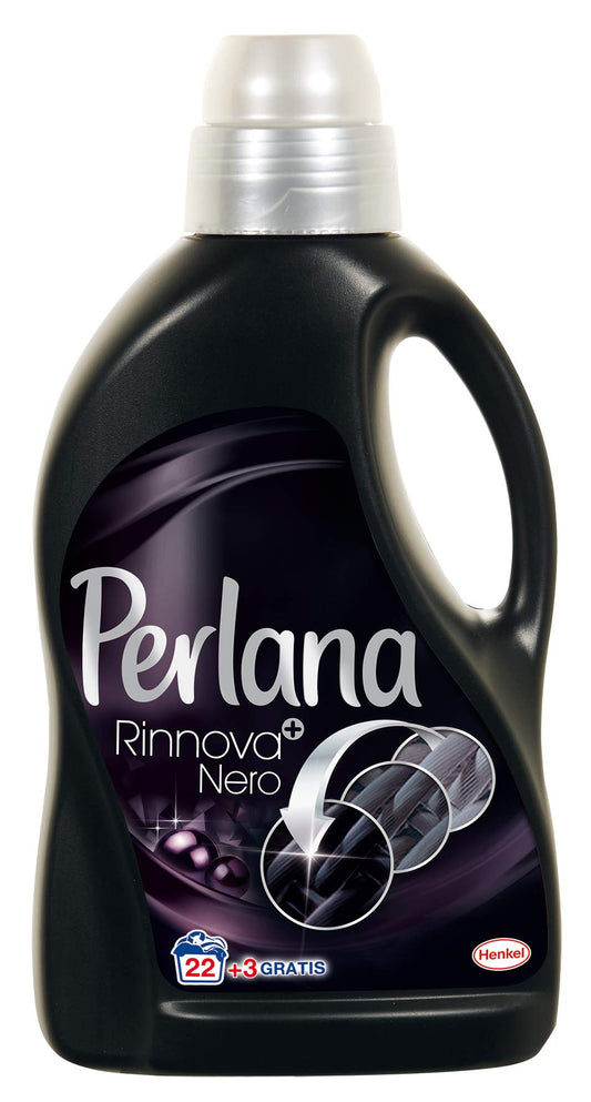 Set 8 PERLANA Liquido 1,5 Nero Tappo Argento Assoluto Detersivo Lavatrice E Bucato
