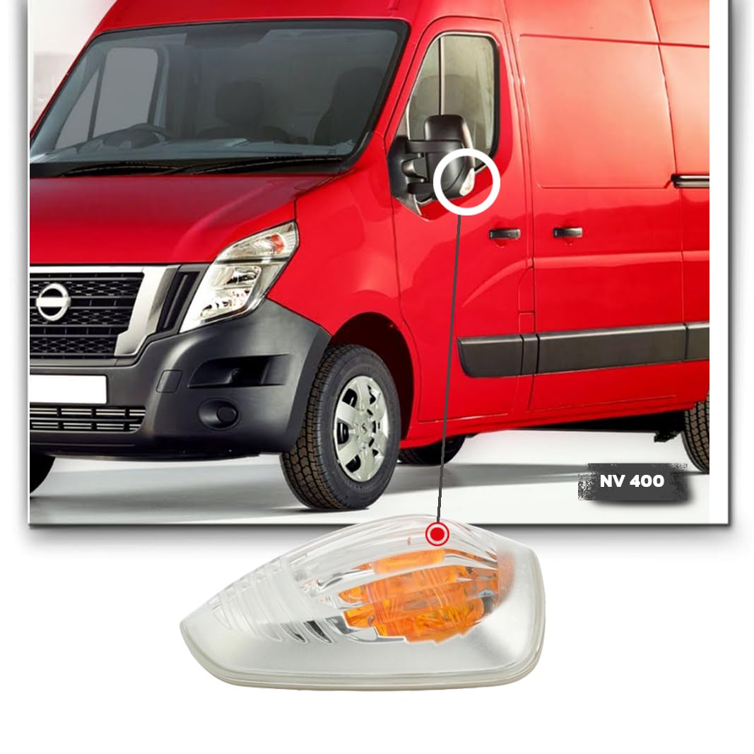 CG94 - FANALE RETROVISORE RENA-ULT MASTER 2010 - OP-EL MOVANO 10'- NV 400 ARANCIO 16W SX