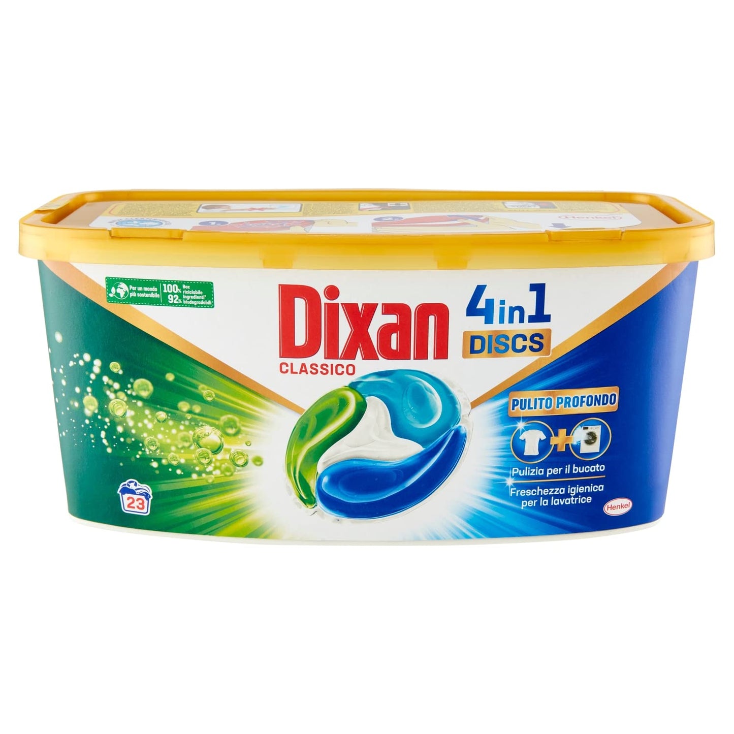 Dixan Detersivo Lavatrice Predosato Disc Classico 23 Pezzi, 23pz