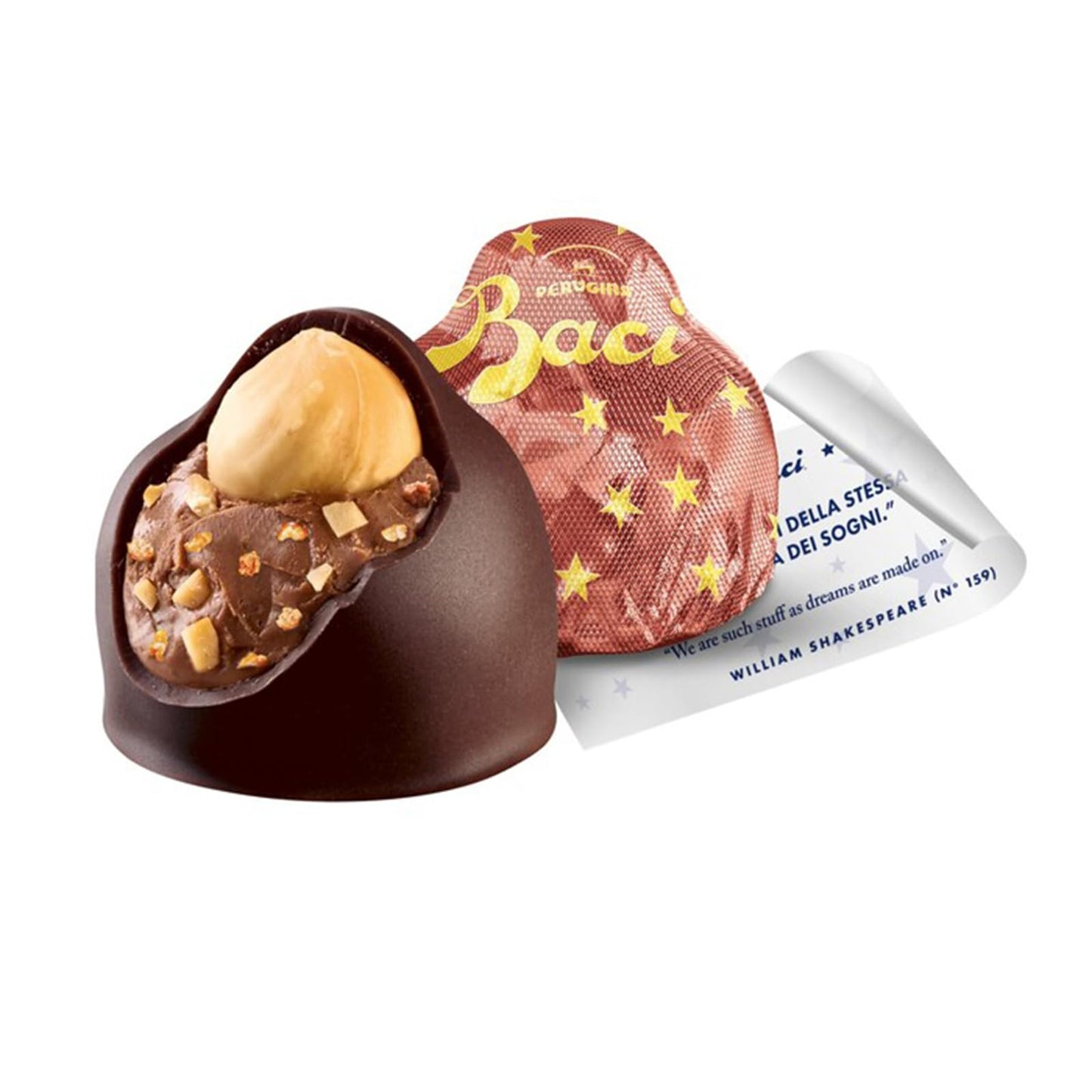 Baci Perugina Caramellato alle Mandorle Espositore da 21 Tubi x 37,5 gr (787,5g) Cioccolatini Senza Glutine Con Morbido Cuore al Gianduia con Granella di Mandorle Caramellate