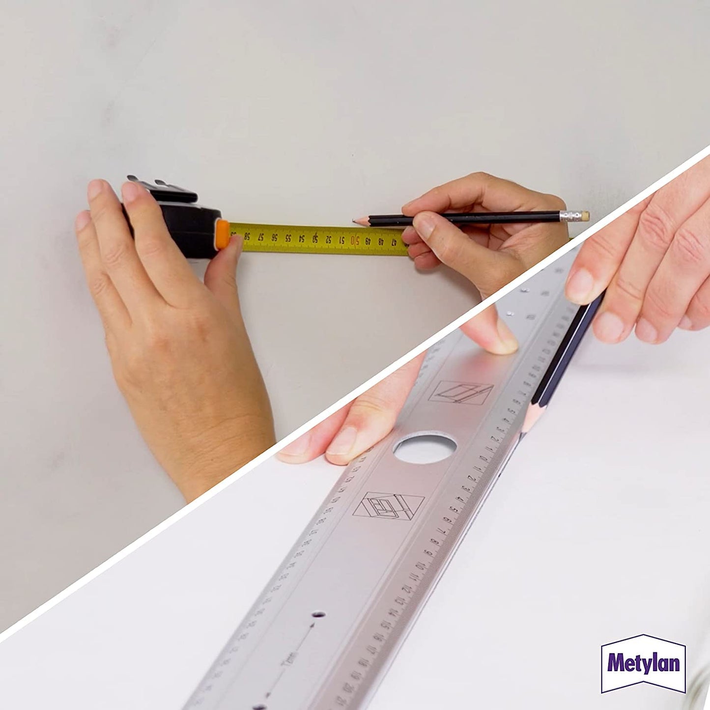 Metylan Instant, Adesivo in Polvere per Parati in TNT e Carta da Parati, Rapida Preparazione, Potente, Riposizionabile, Colla da parati facile da applicare, Resa 22 Mq con una Confezione, 200g