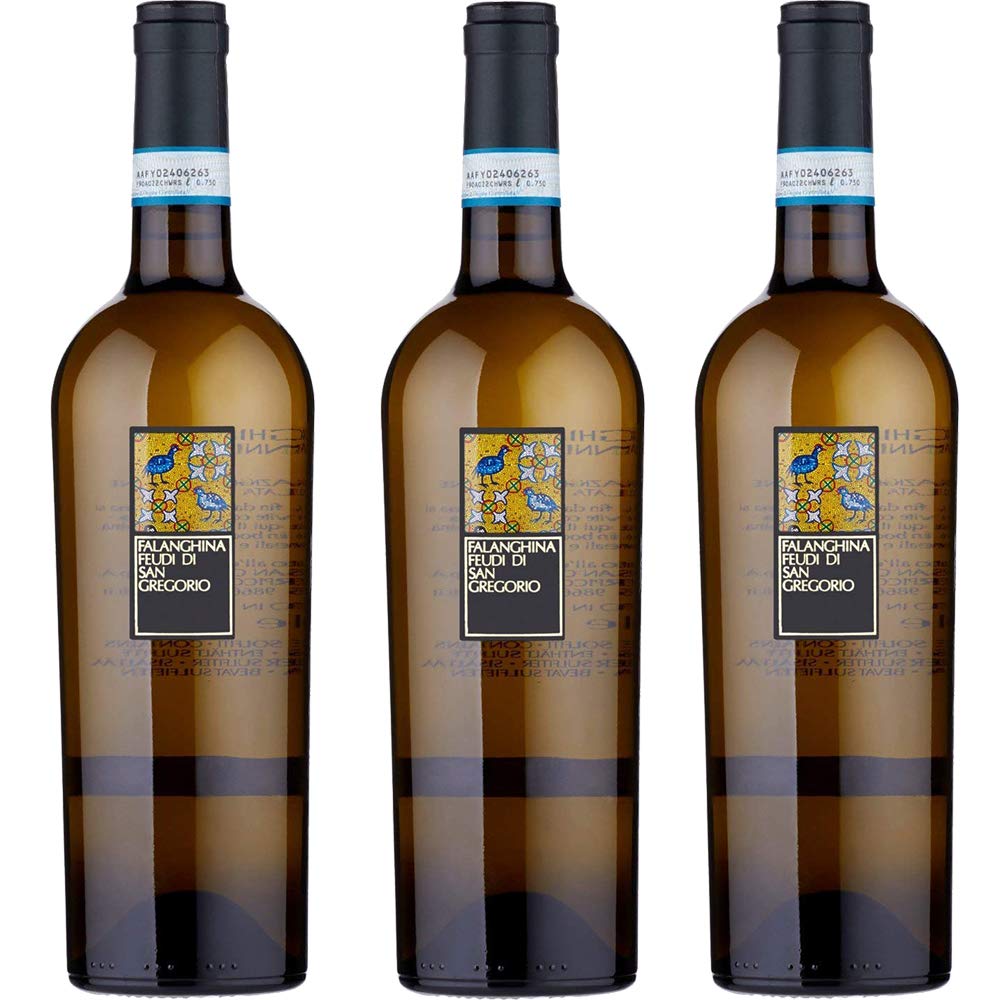 Falanghina Feudi di San Gregorio | Confezione da 3 Bottiglie da 75 Cl | Vino Bianco | I Vini della Campania | Idea Regalo