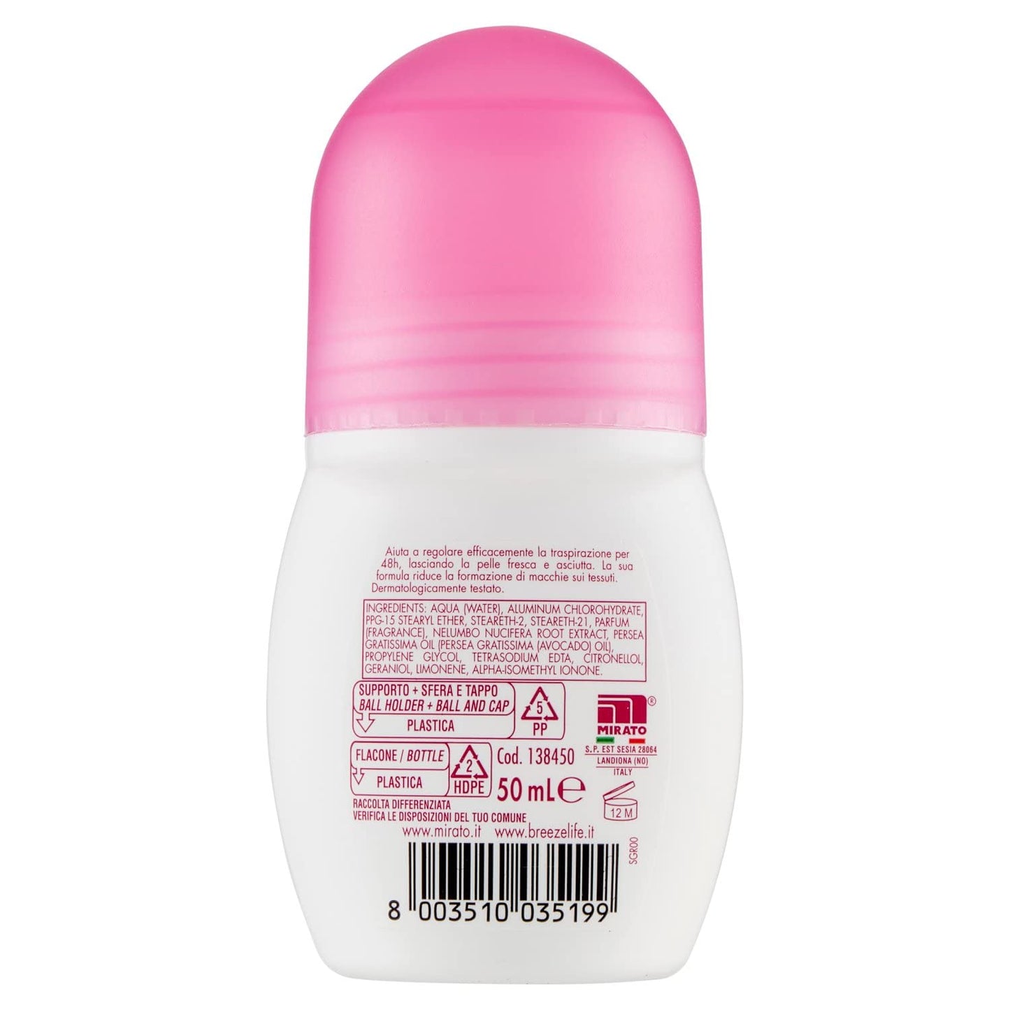 Breeze Deodorante Roll-On Perfect Beauty, 50ml