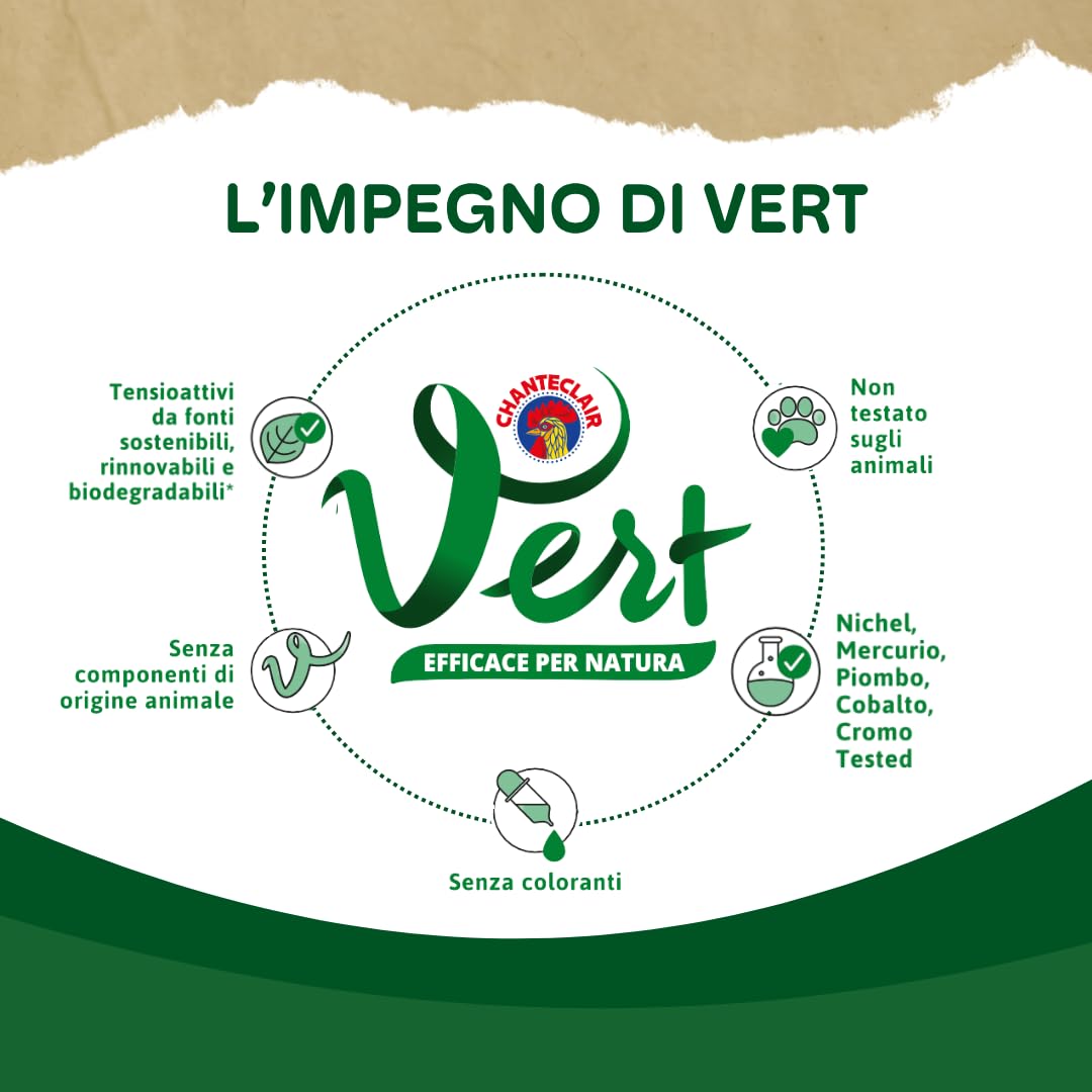 Chanteclair Vert - Ecodetergente Capi Delicati Bebè, Talco, 750 ml, 1 pezzo
