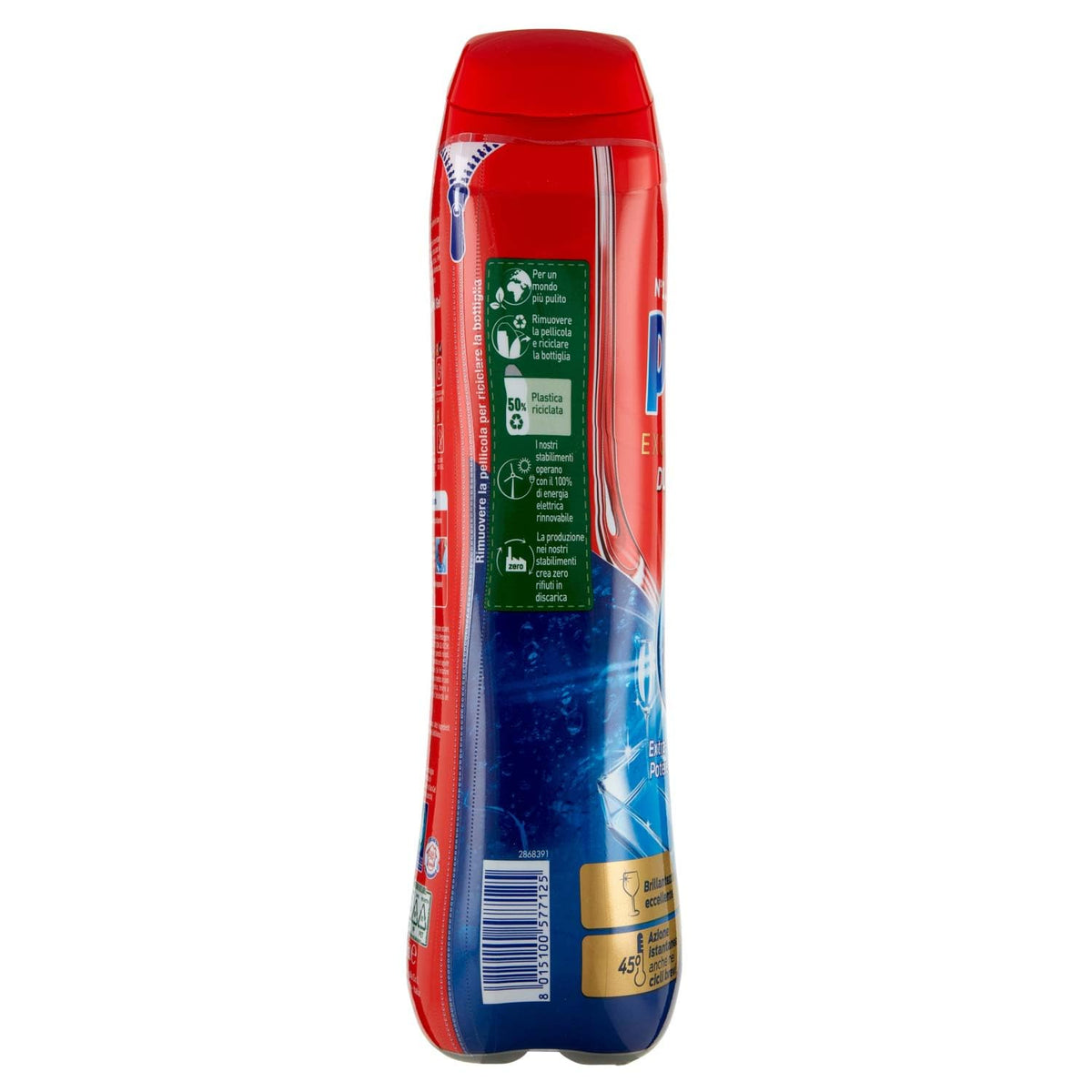 Pril Duo Gel, Detersivo Lavastoviglie Gel, Azione Sciogligrasso, Formato Singolo da 30 Lavaggi