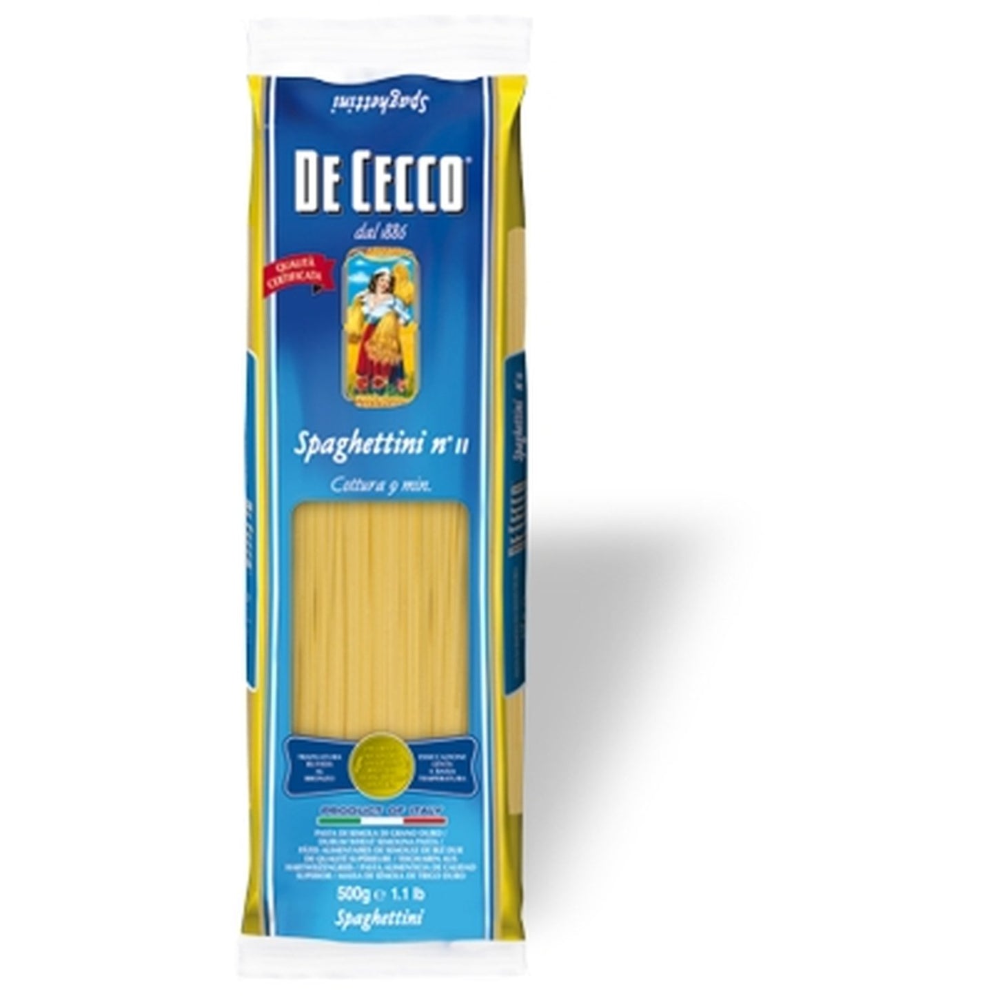 DE CECCO SPAGHETTINI N 11 GR 500 X 5