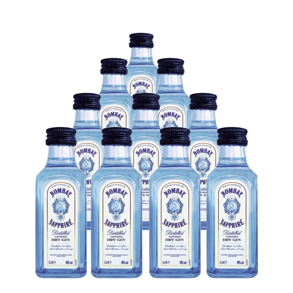 Bombay Sapphire Premium London Dry Gin, 10 x 5 cl Pack
