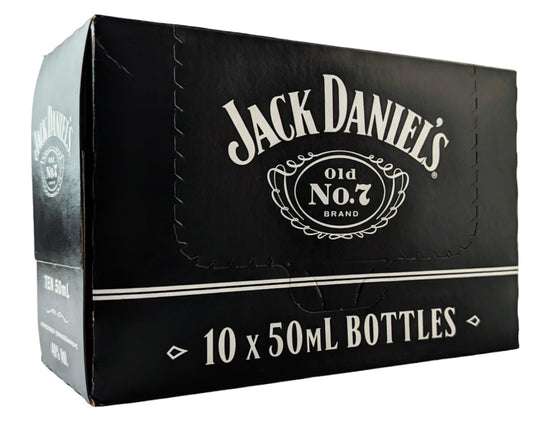Jack Daniels Miniature American Bourbon Whiskey 5cl Miniature - 10 Pack