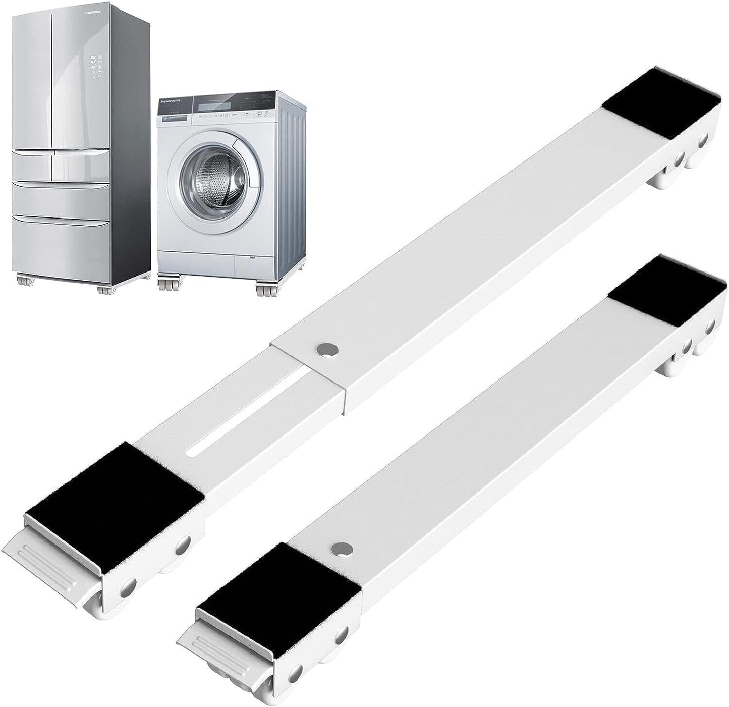 CG94 COPPIA DI CARRELLO PER ELETTRODOMESTICI. PORTATA MAX 80Kg