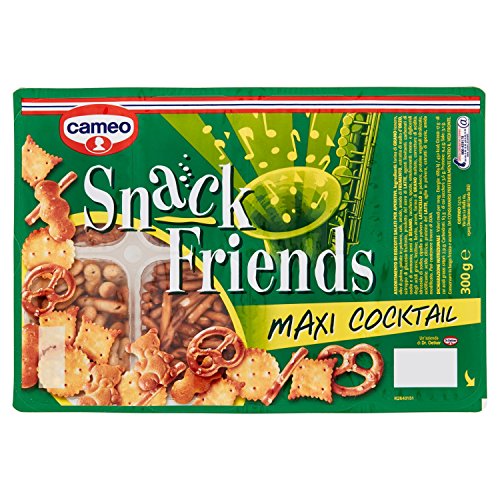 Cameo Snack Friends, Maxi Cocktail, Assortimento di Biscotti Salati Per Aperitivi - 3 pezzi da 300 g [900 g]