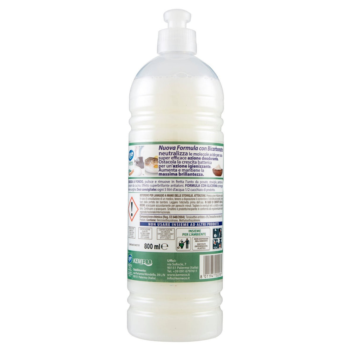 Rio - Bum Bum, Detersivo Piatti, con Bicarbonato , 800 ml