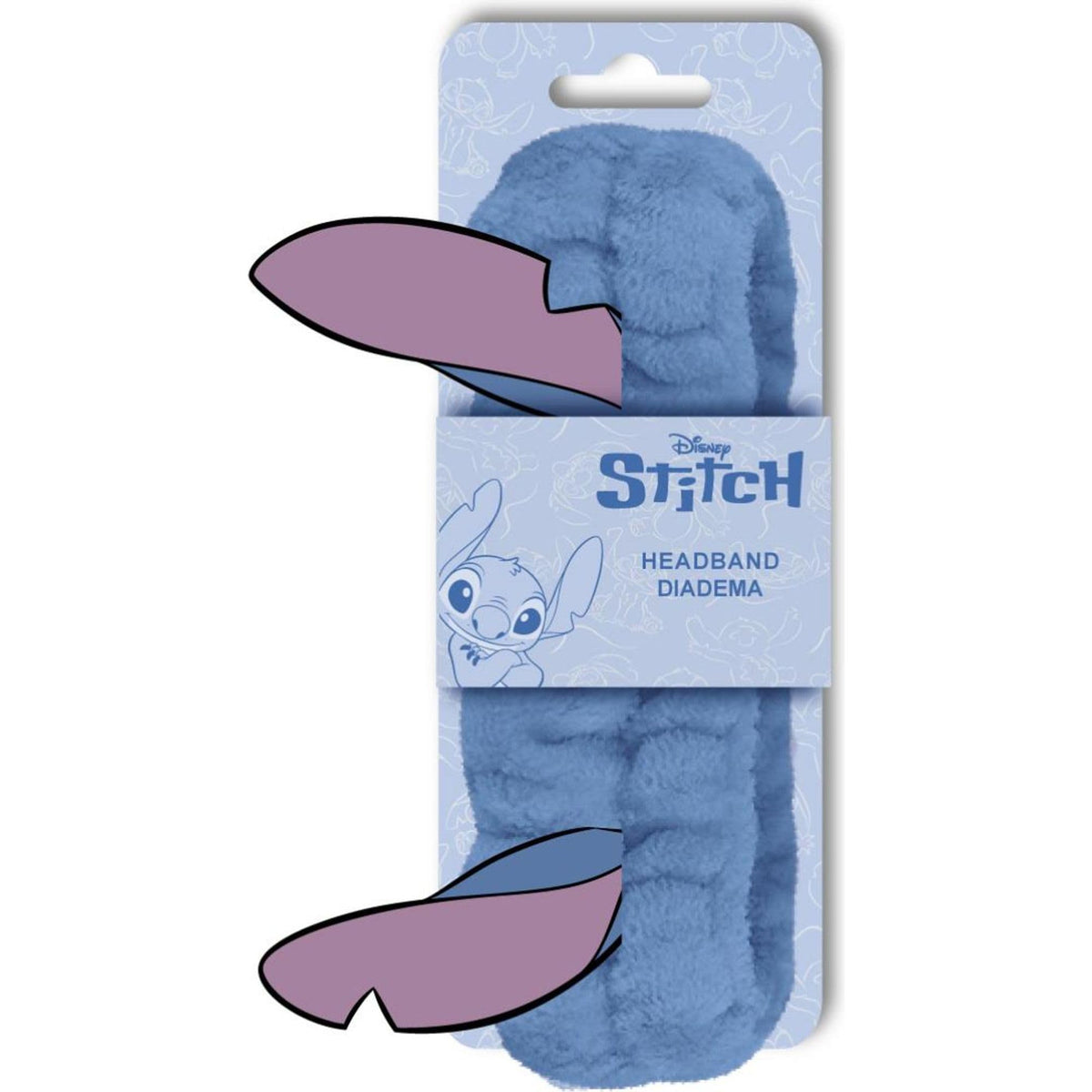 Turbante Trucco Stitch | Fascia morbida per routine facciale con design Disney di Lilo & Stitch per ragazze e donne