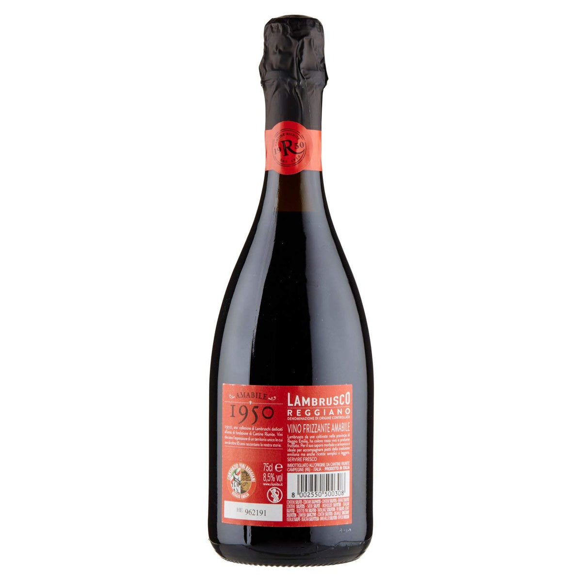 Riunite Lambrusco Reggiano Amabile Doc, 75cl