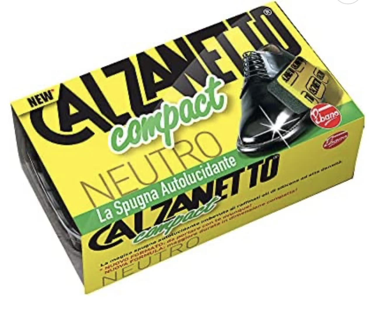 6 X CALZANETTO Compact neutro + spugna per lucidatura – Linea scarpe