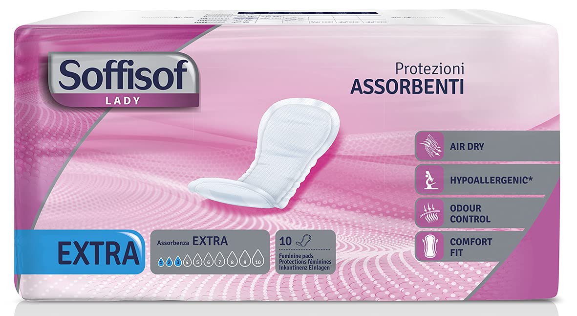 Set 9 SOFFISOF Adulti Lady Extra Imb.x10 Pezzi Incontinenti Cura del Corpo