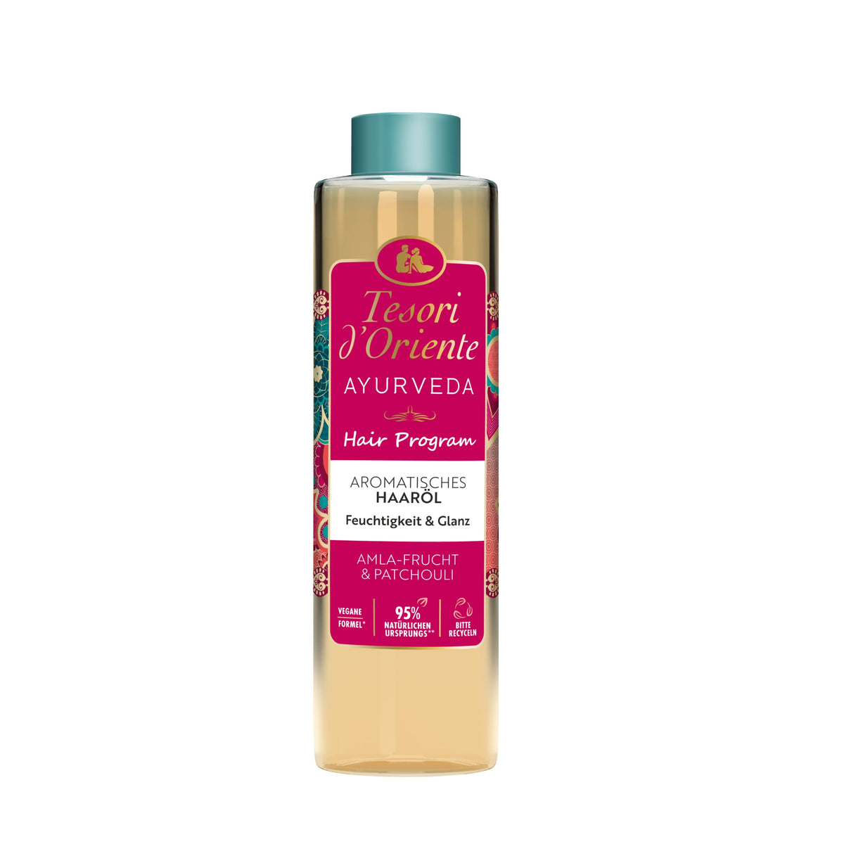 Tesori d'Oriente Hair Program - Olio per capelli Ayurveda, 50 ml, aromatico con frutti di Amla e patchouli, idratante e lucentezza per capelli secchi, rituale benessere per corpo e sensi