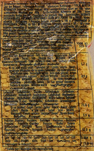 Divella - Corallini 76, Pasta di Semola di Grano Duro - 8 pezzi da 500 g [4 kg]