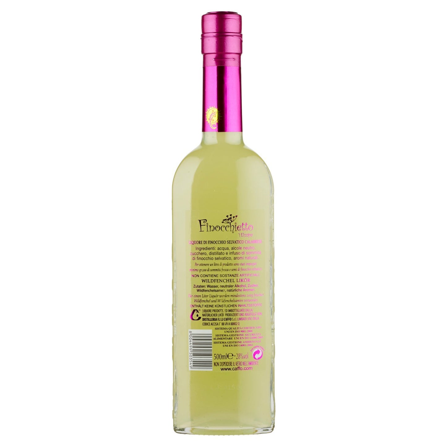 Finocchietto Caffo 4015206 Liquore, Cl 50