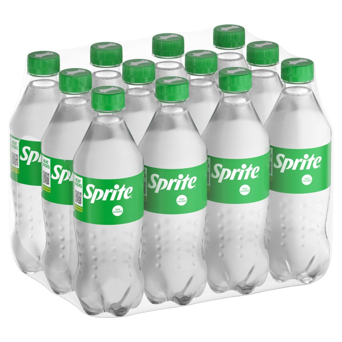 Sprite – 12 Bottiglie da 450 ml, Gusto Lemon-lime, A Basso Contenuto di Zuccheri, Bottiglia PET 100% Riciclabile, Gusto Naturalmente Rinfrescante, Bevanda Analcolica Frizzante