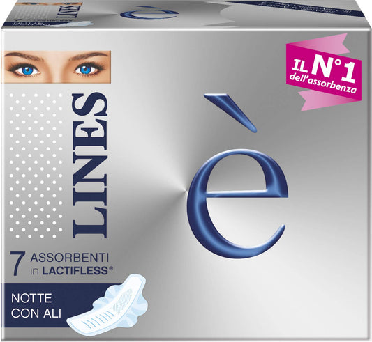Lines E' Notte Assorbenti, 7 Pezzi